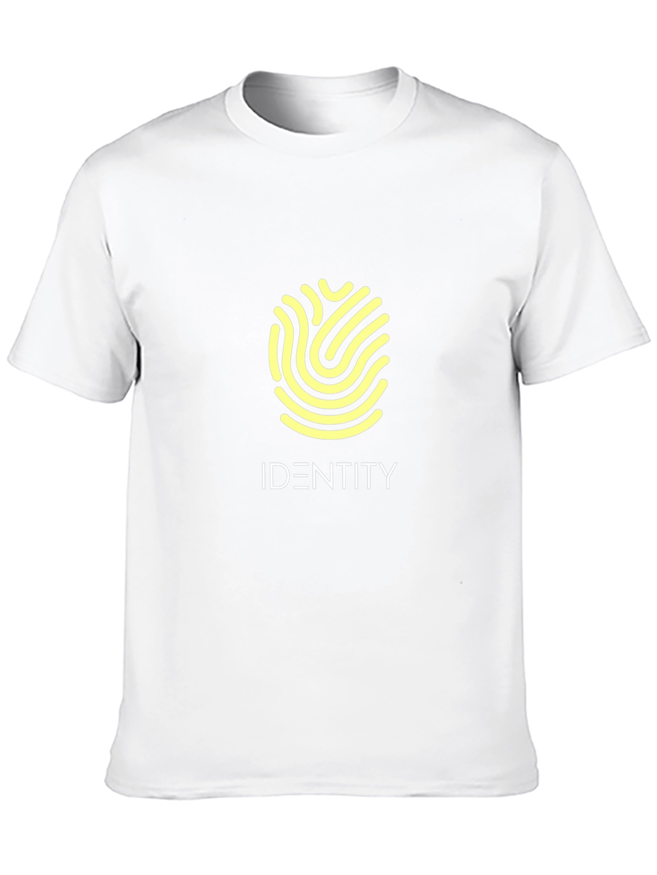 Identity Fingerprint Graphic Tee - Premium Cotton Comfort