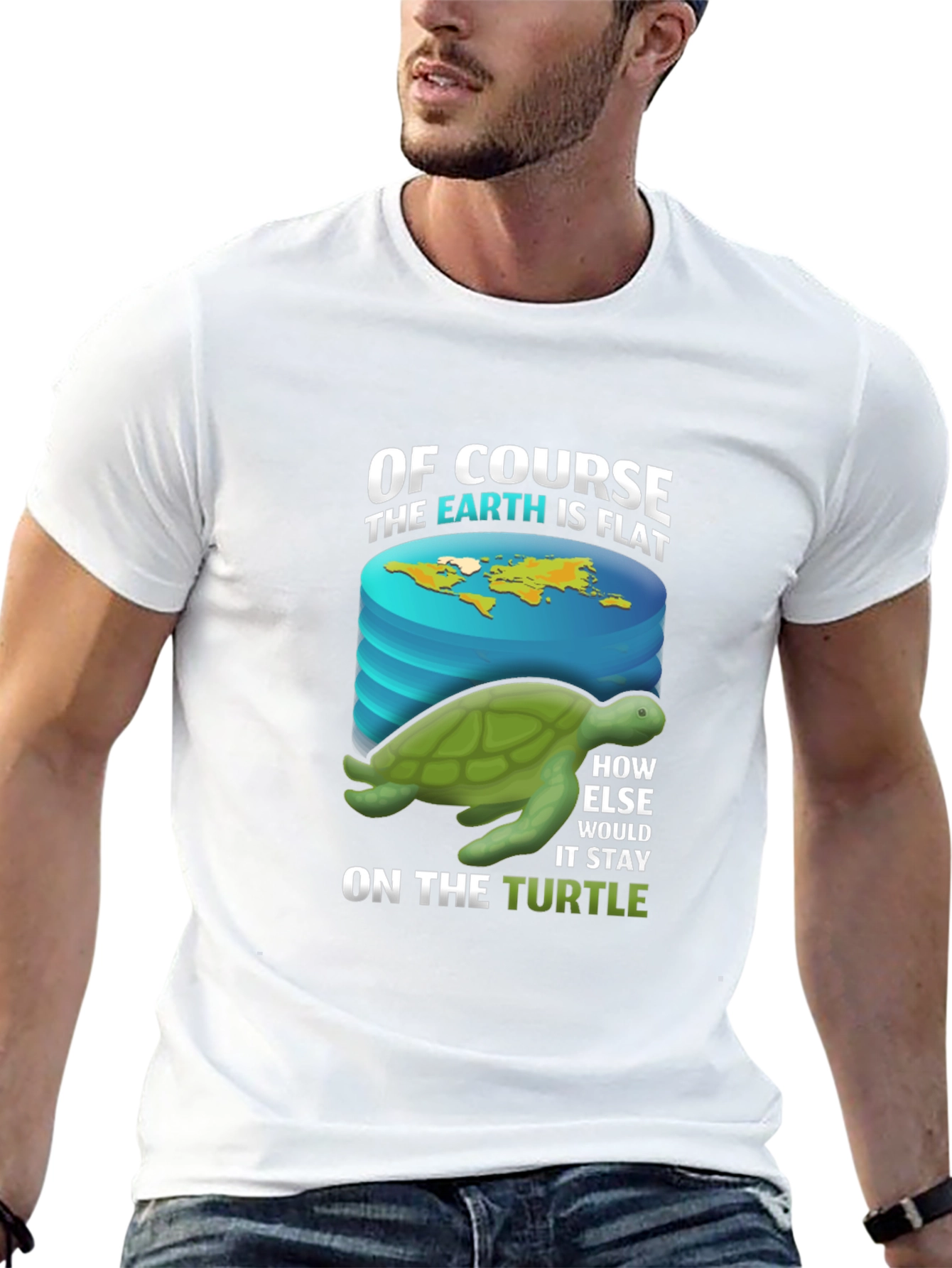 Flat Earth Turtle T-Shirt