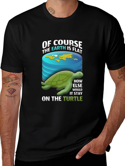 Flat Earth Turtle T-Shirt