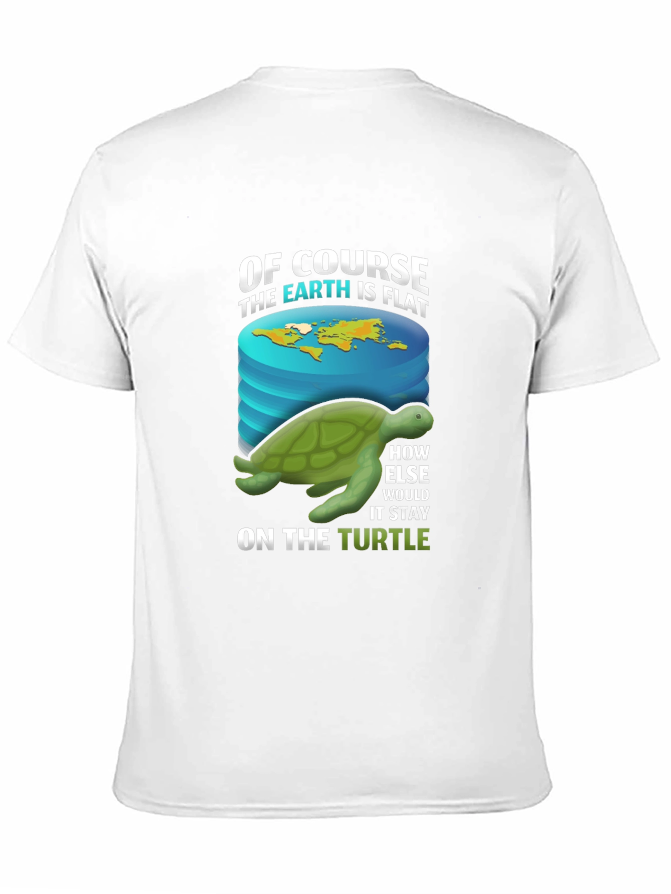 Flat Earth Turtle T-Shirt