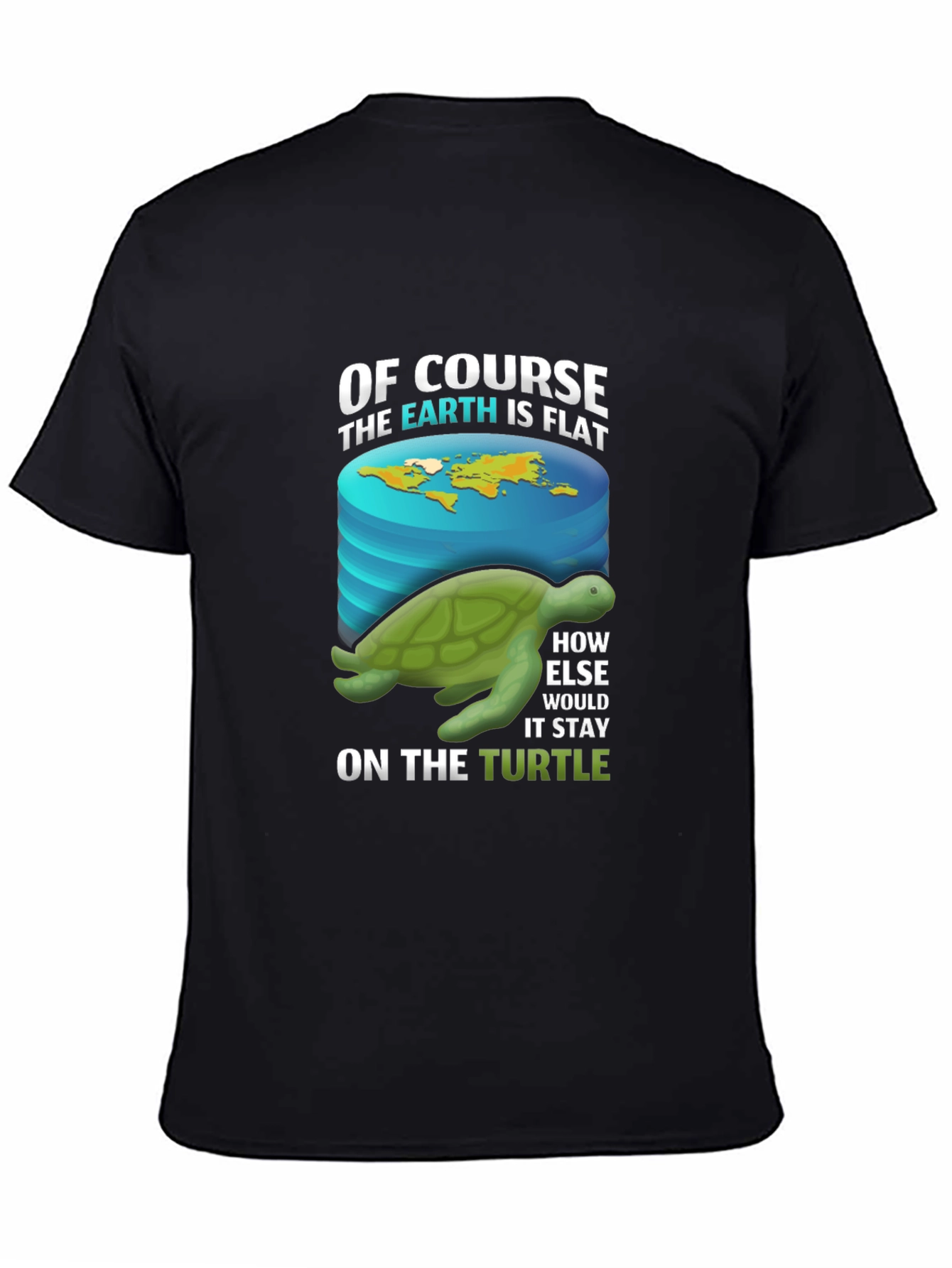 Flat Earth Turtle T-Shirt