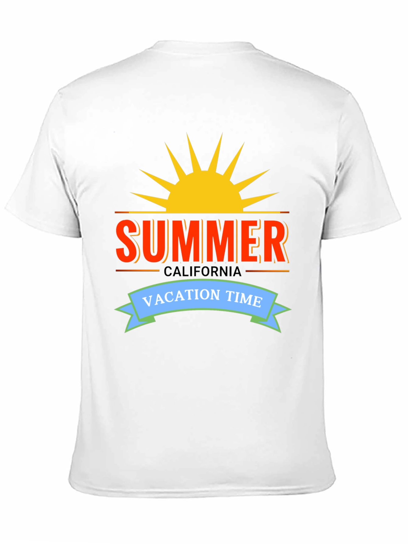 Summer California Vacation Time Graphic Tee