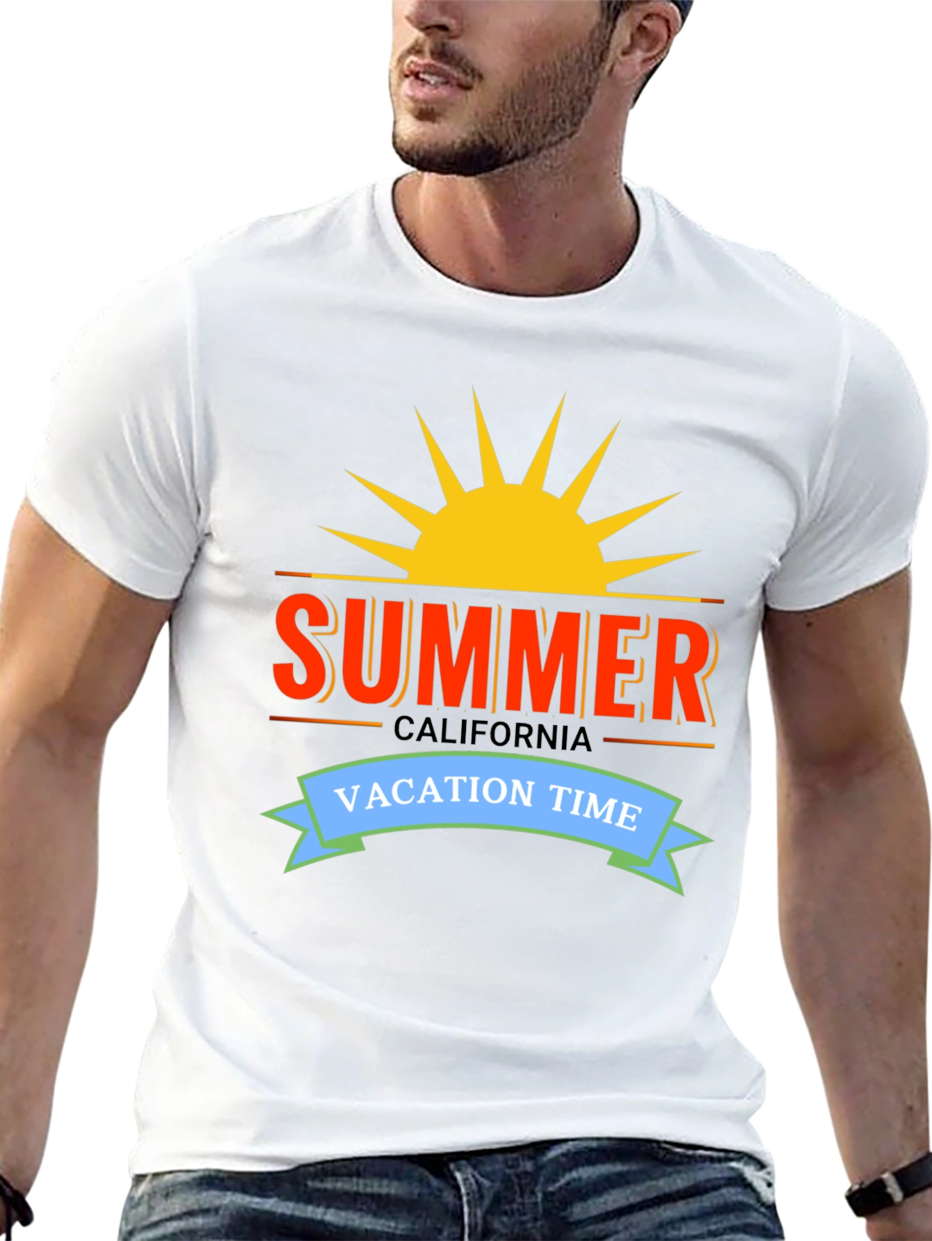 Summer California Vacation Time Graphic Tee