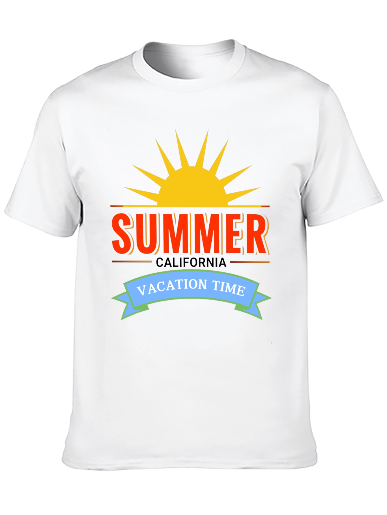 Summer California Vacation Time Graphic Tee