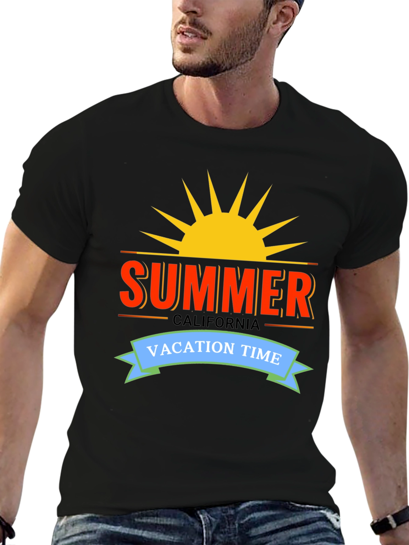 Summer California Vacation Time Graphic Tee