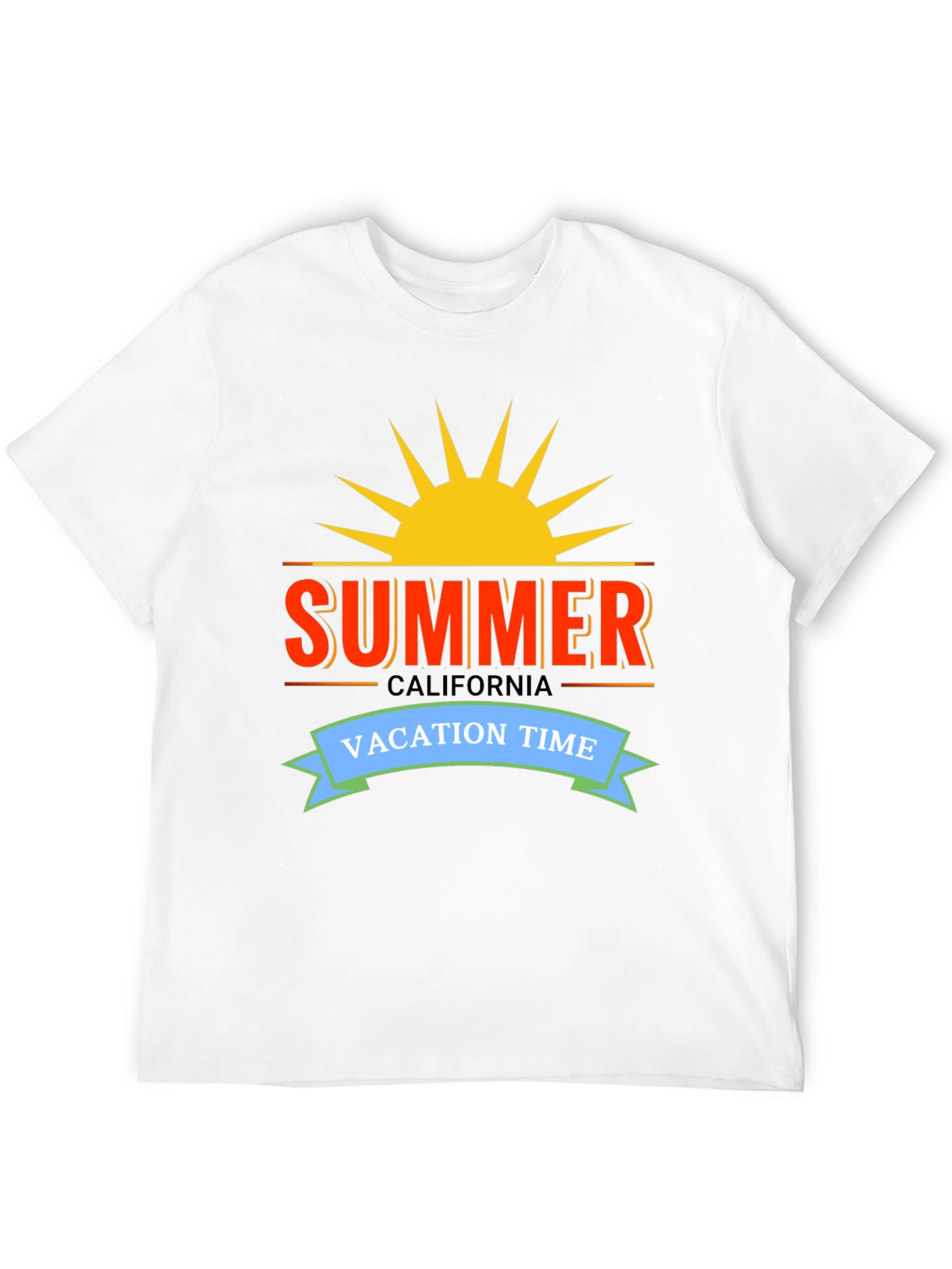 Summer California Vacation Time Graphic Tee
