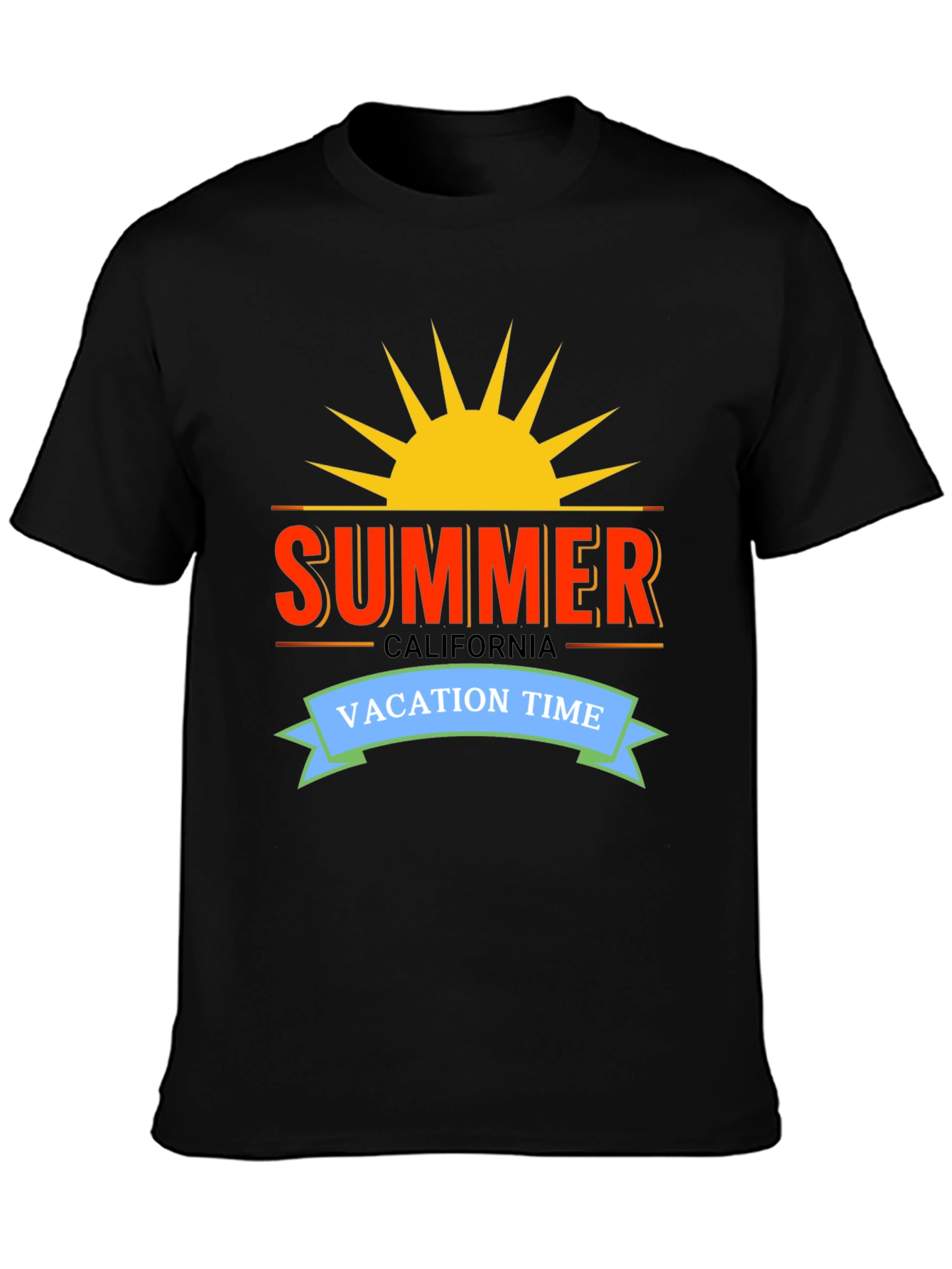 Summer California Vacation Time Graphic Tee