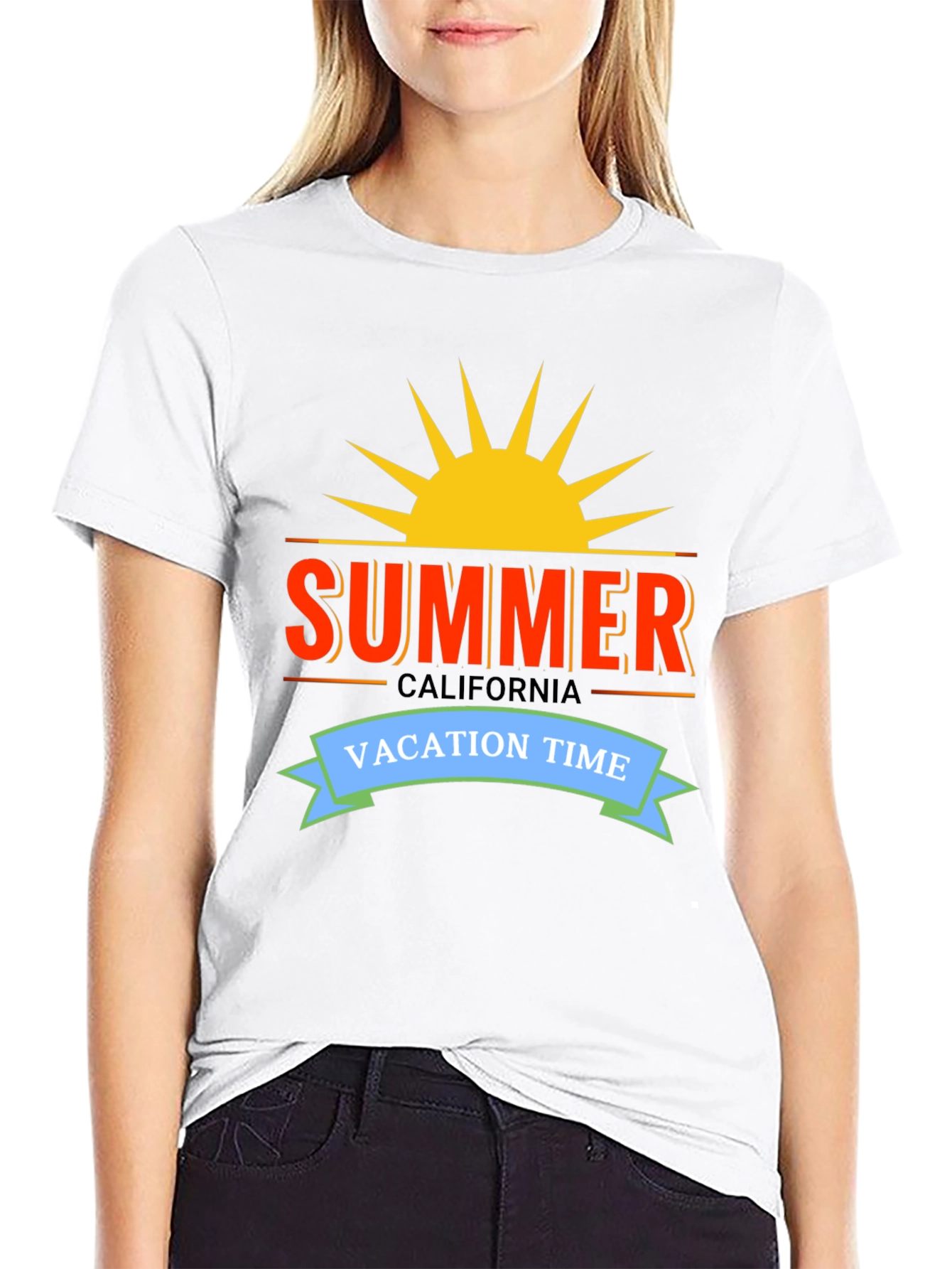 Summer California Vacation Time Graphic Tee
