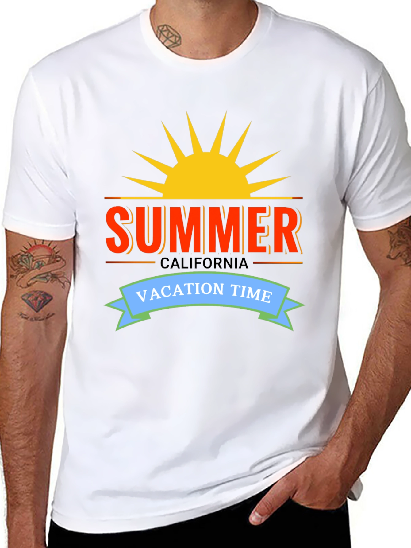 Summer California Vacation Time Graphic Tee