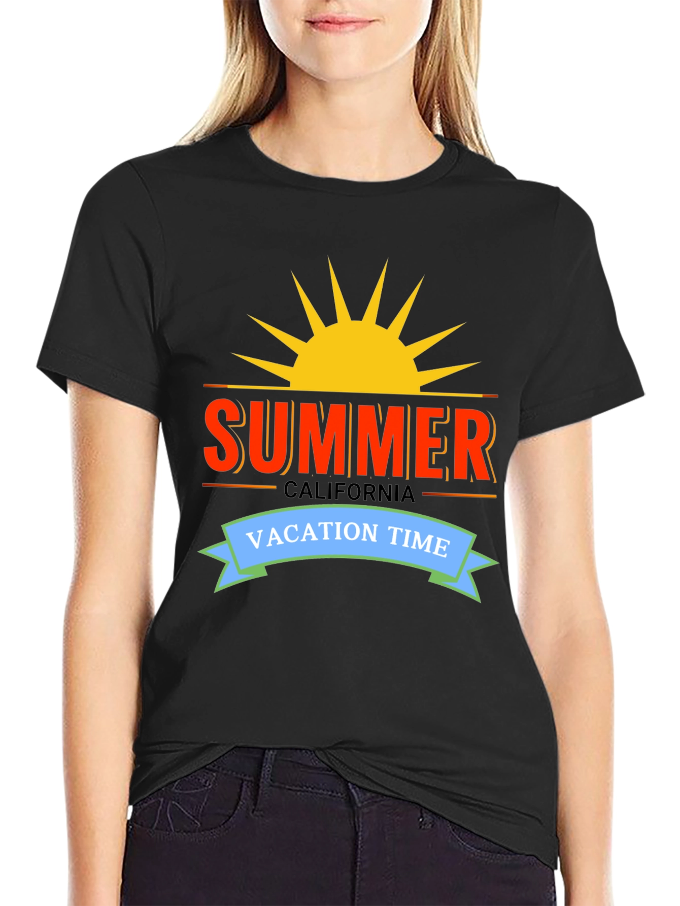 Summer California Vacation Time Graphic Tee