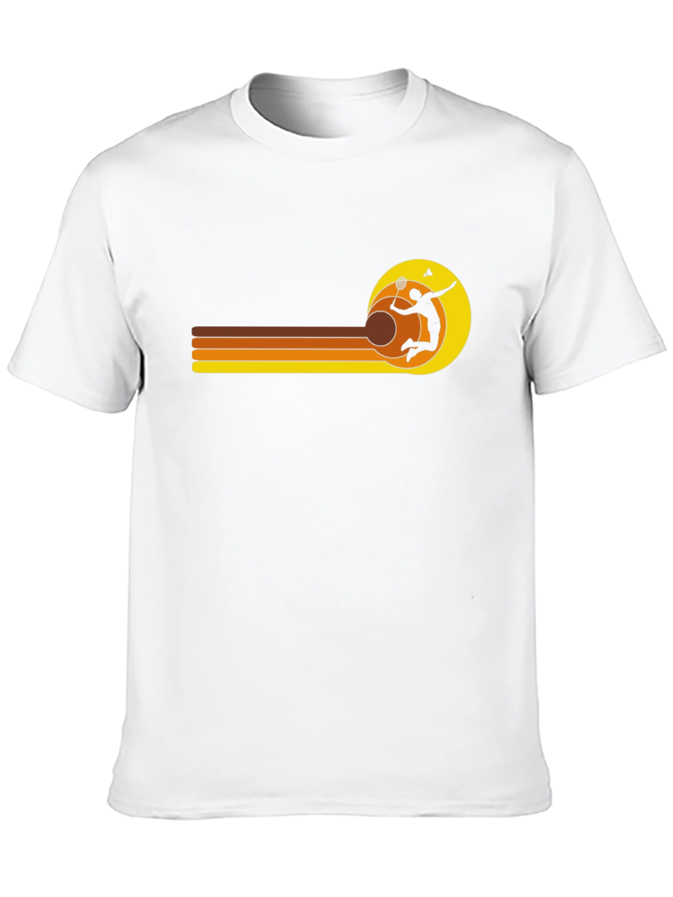 Retro Badminton Player Graphic Tee
