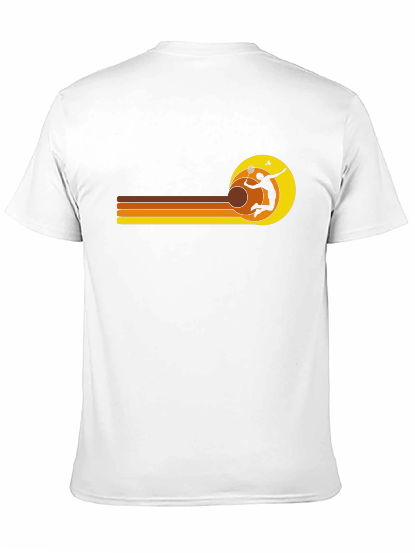 Retro Badminton Player Graphic Tee