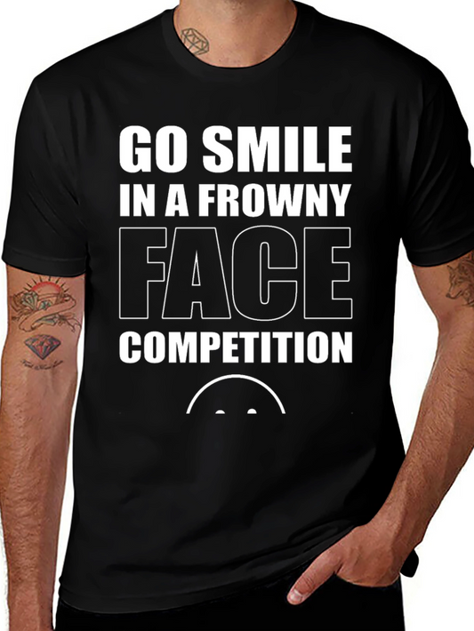 Funny Frowny Face Competition T-Shirt