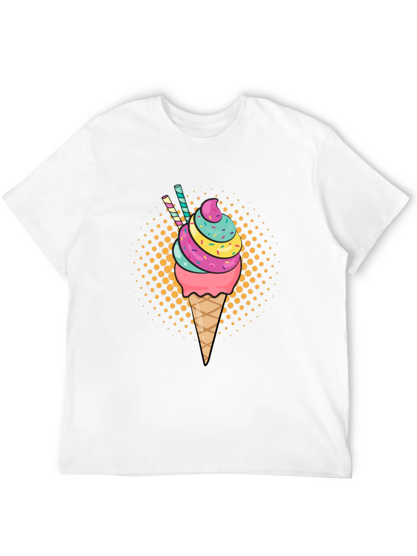 Ice Cream Cone Graphic T-Shirt - Unisex Summer Style