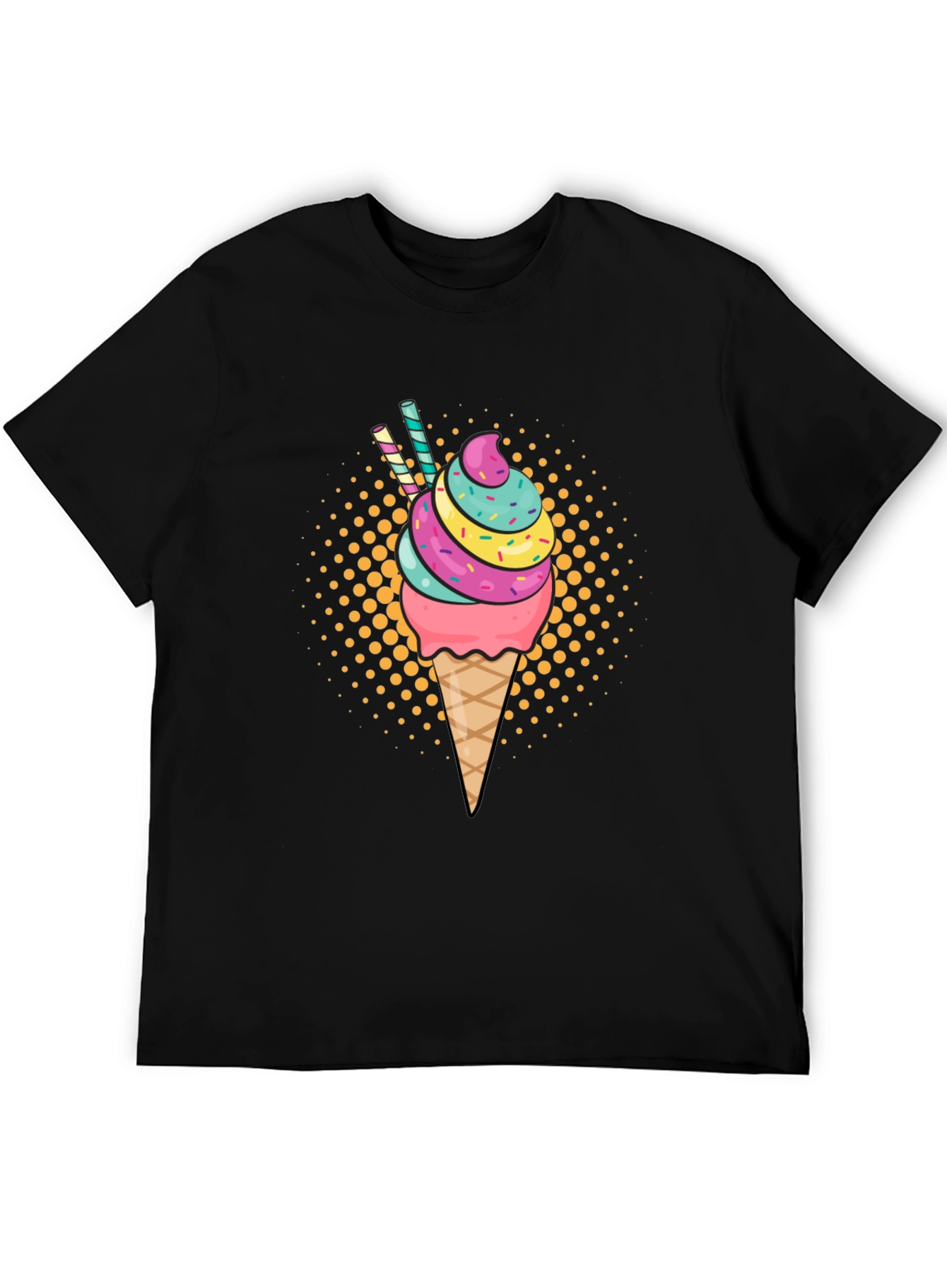 Ice Cream Cone Graphic T-Shirt - Unisex Summer Style
