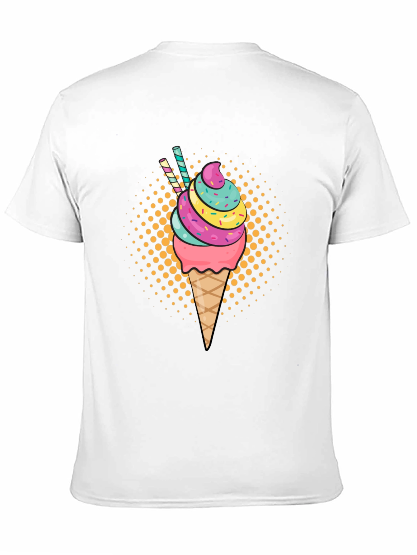 Ice Cream Cone Graphic T-Shirt - Unisex Summer Style