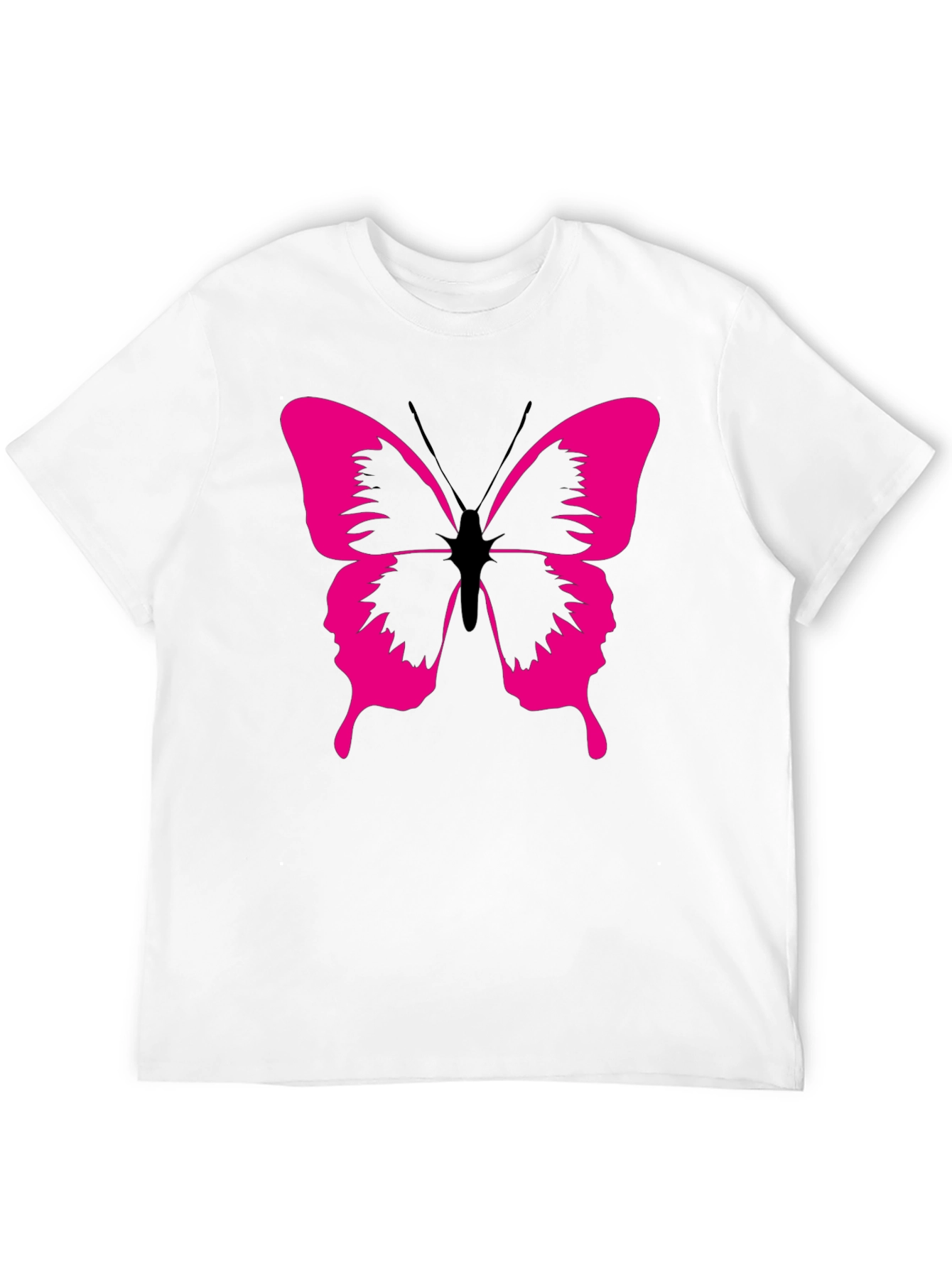 Butterfly Graphic Tee - Modern Black T-Shirt