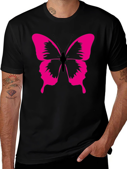 Butterfly Graphic Tee - Modern Black T-Shirt