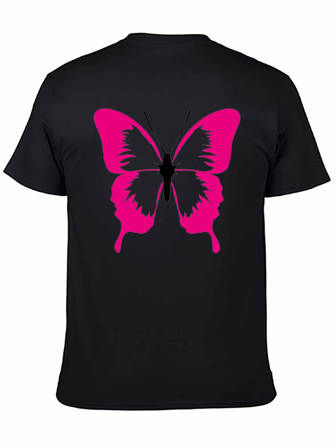 Butterfly Graphic Tee - Modern Black T-Shirt