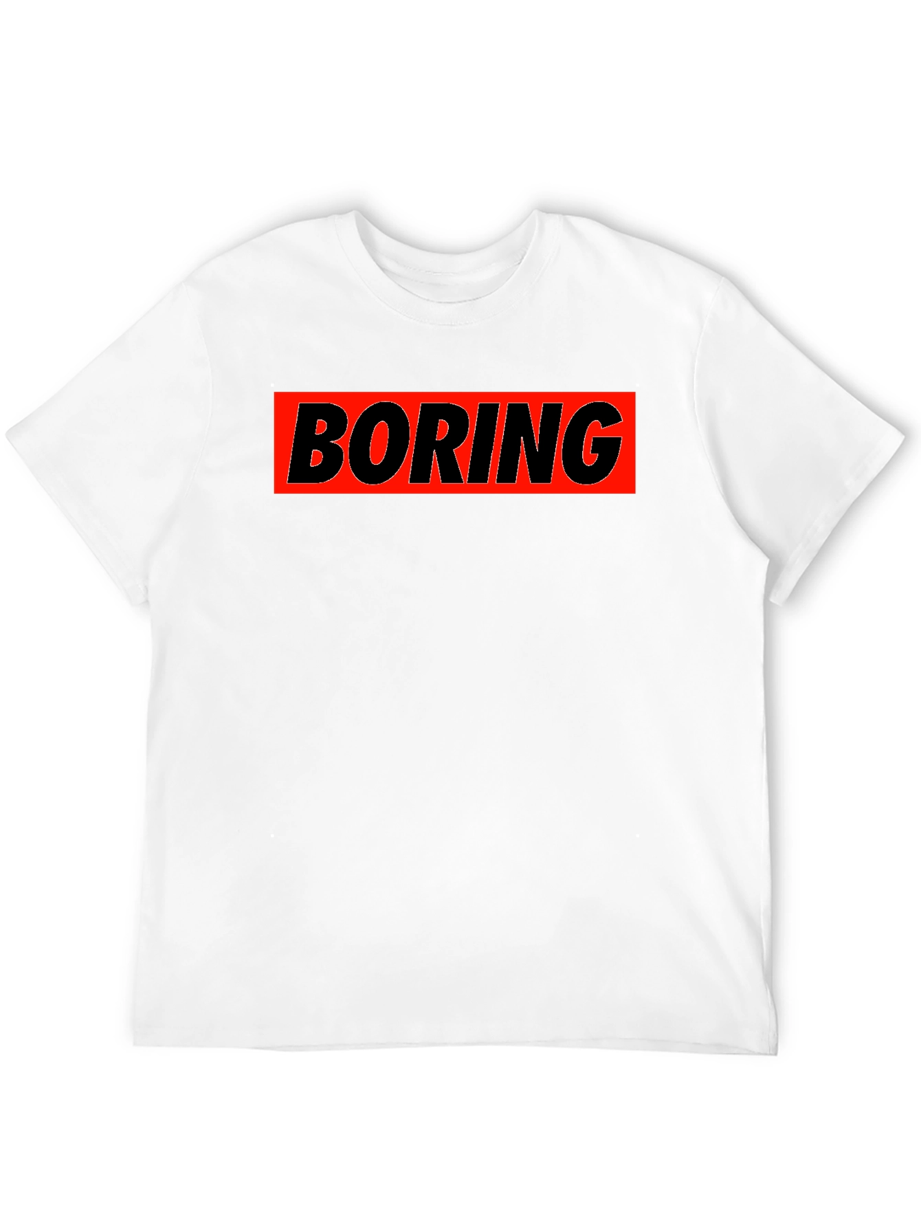 Boring Graphic T-Shirt - Classic Crew Neck