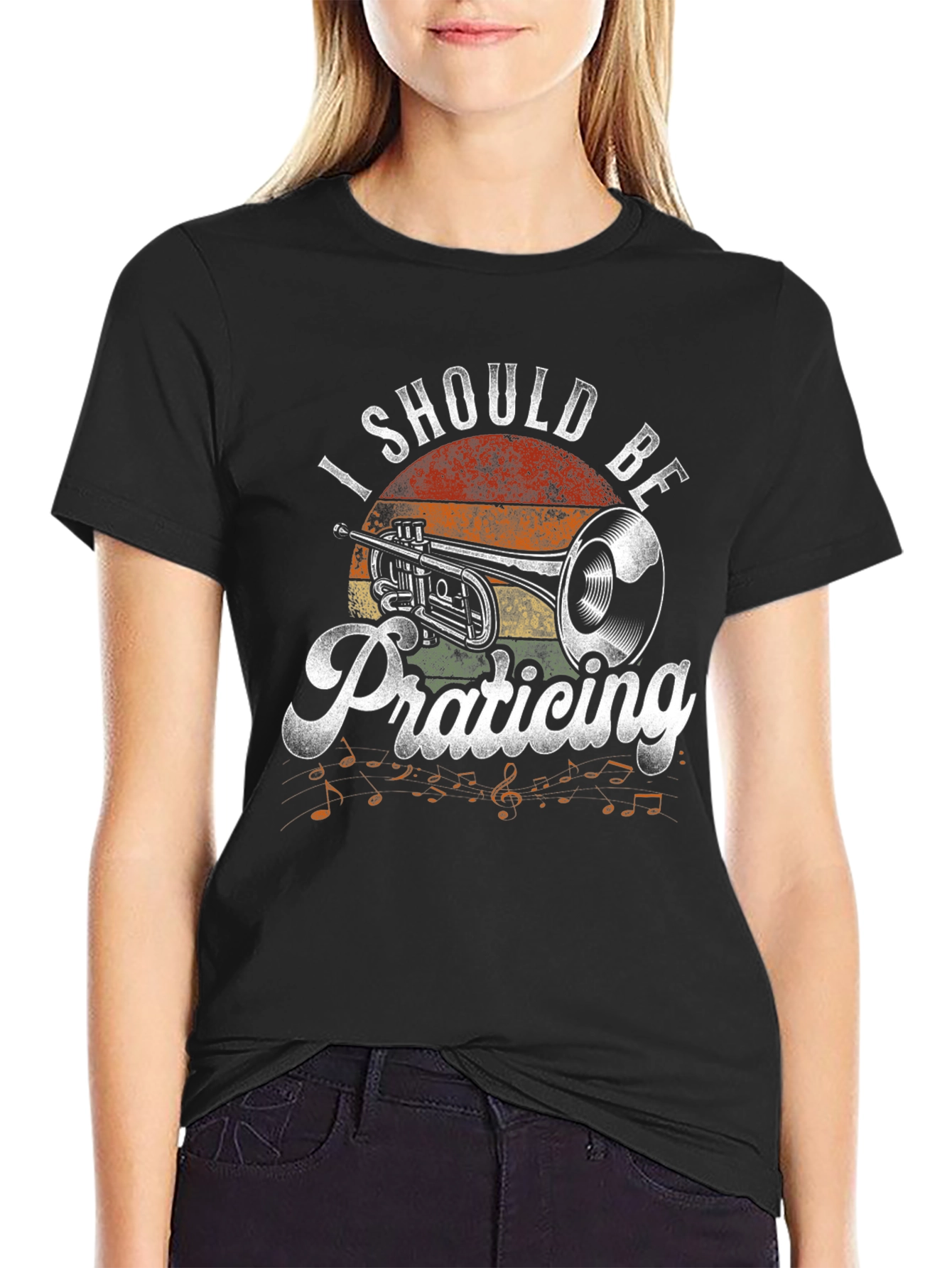 I Should Be Practicing T-Shirt - Musician Gift