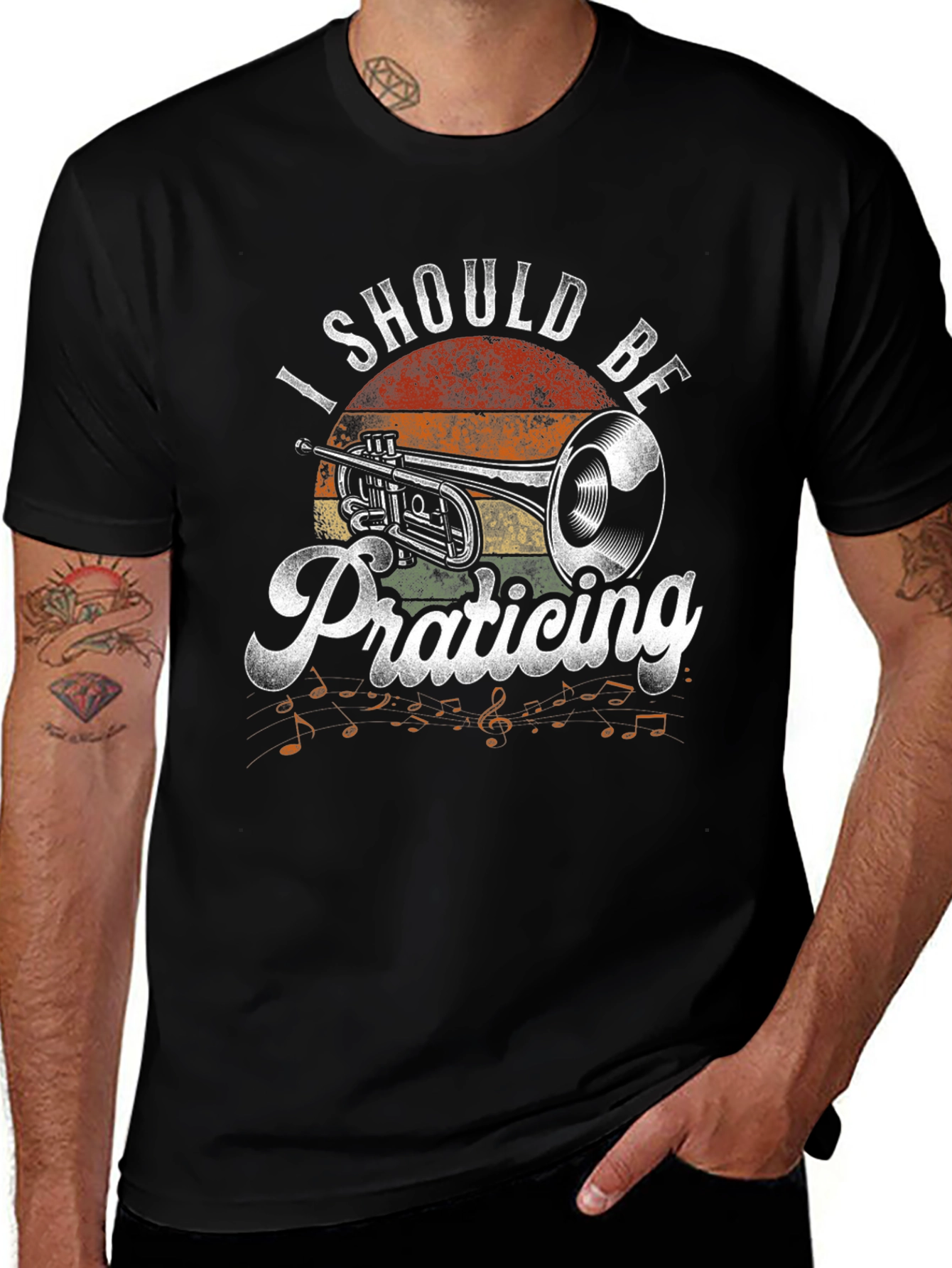 I Should Be Practicing T-Shirt - Musician Gift