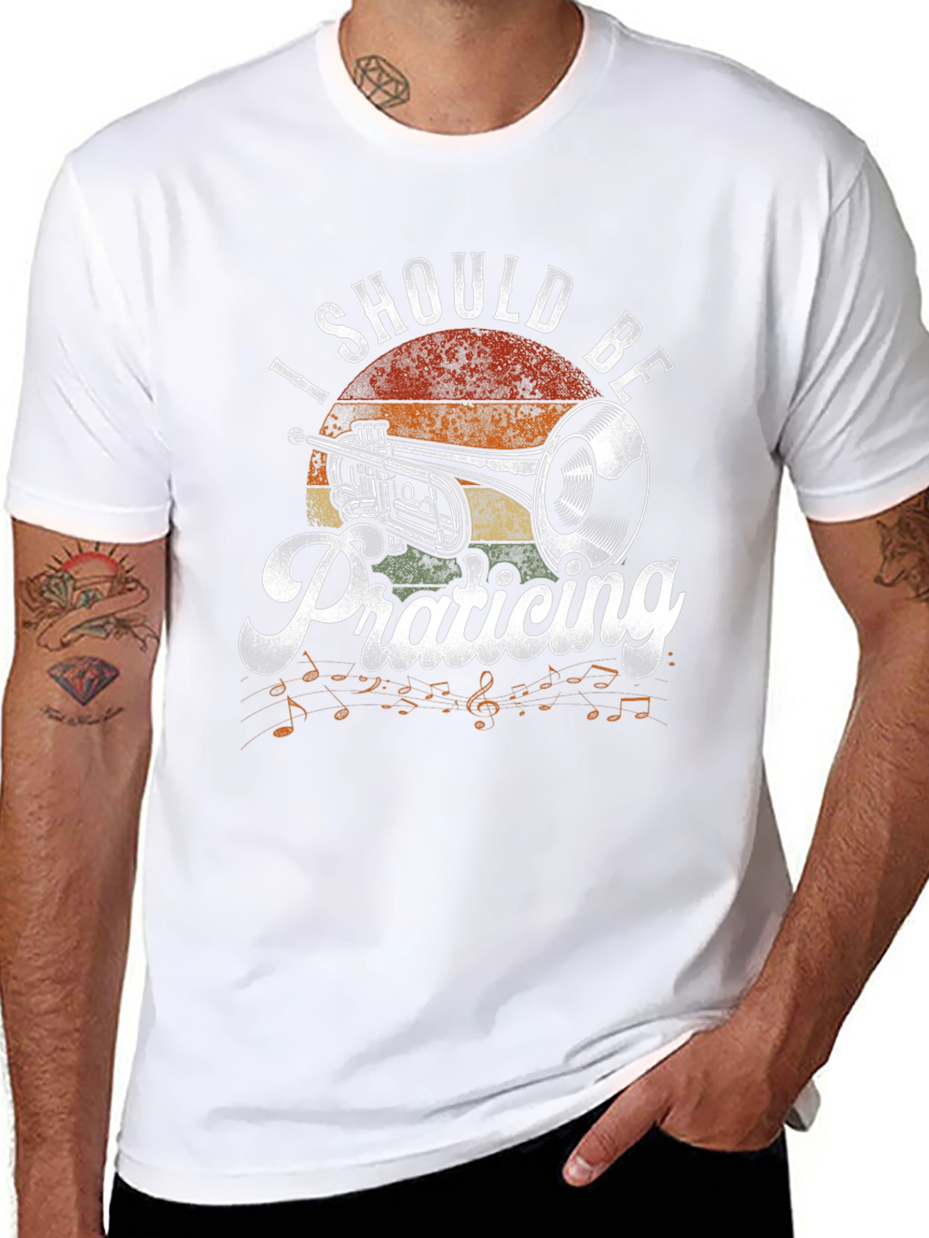 I Should Be Practicing T-Shirt - Musician Gift