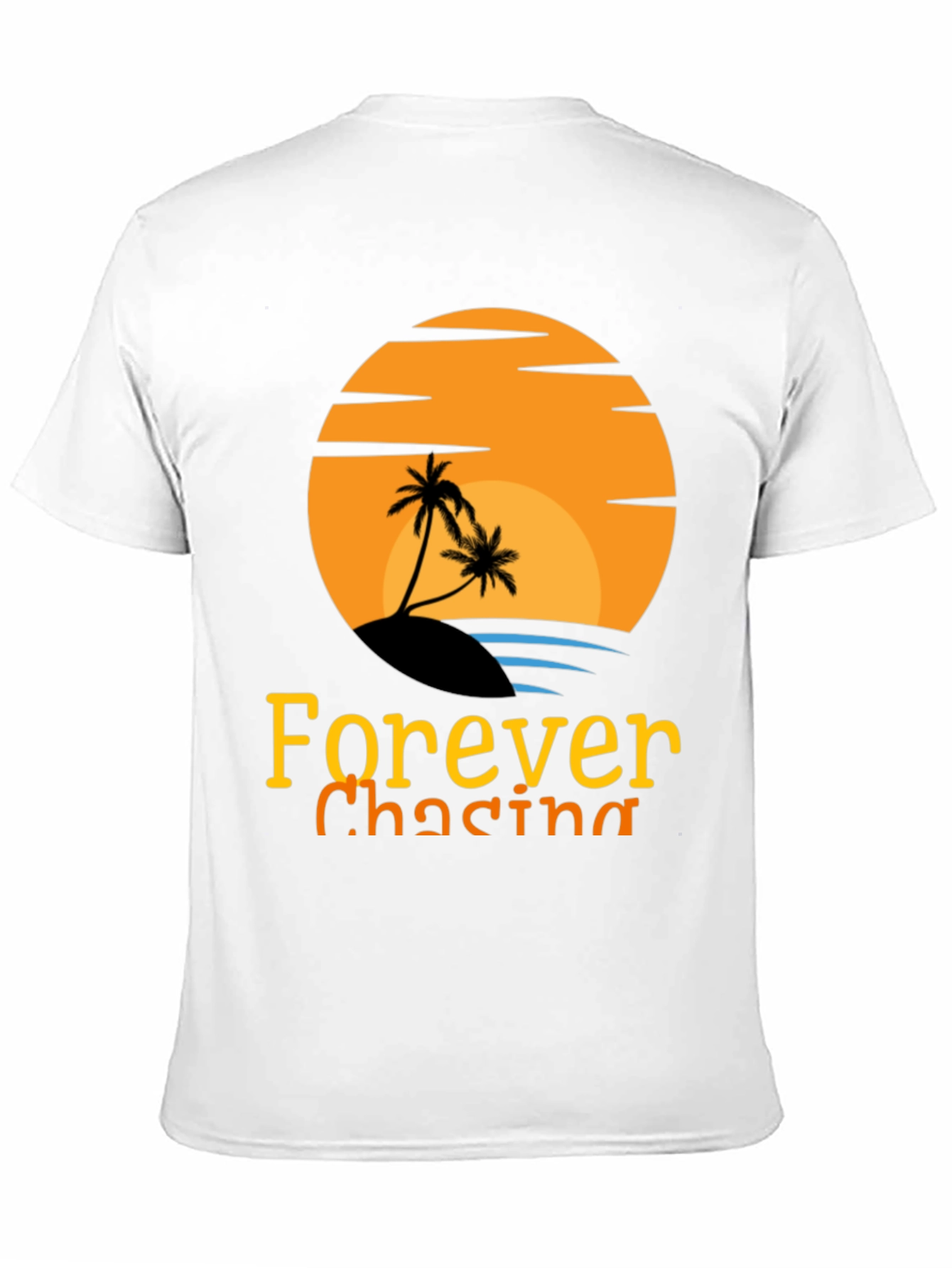 Forever Chasing Sunset Black Graphic Tee