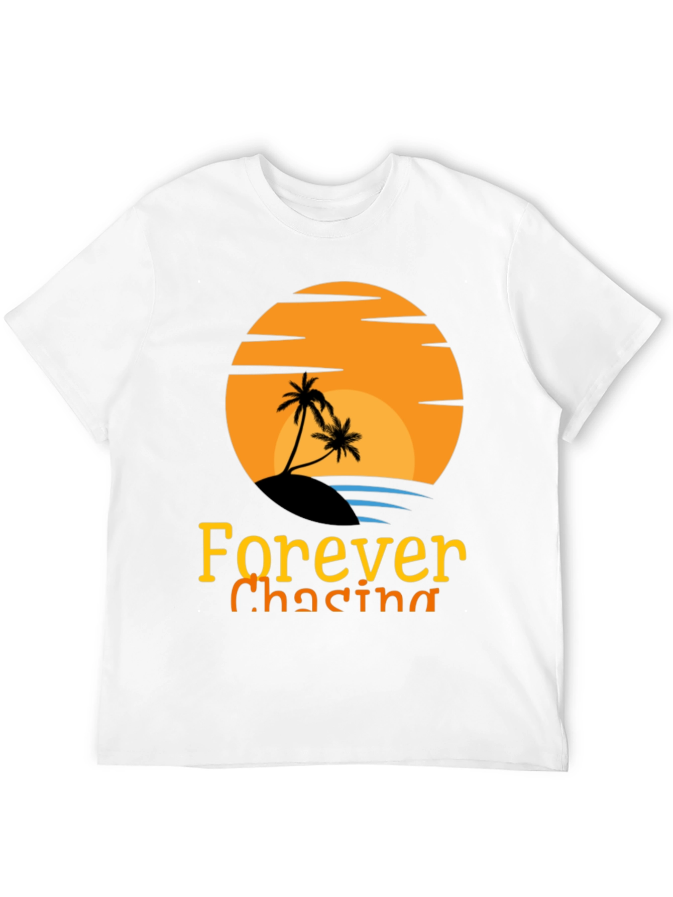 Forever Chasing Sunset Black Graphic Tee