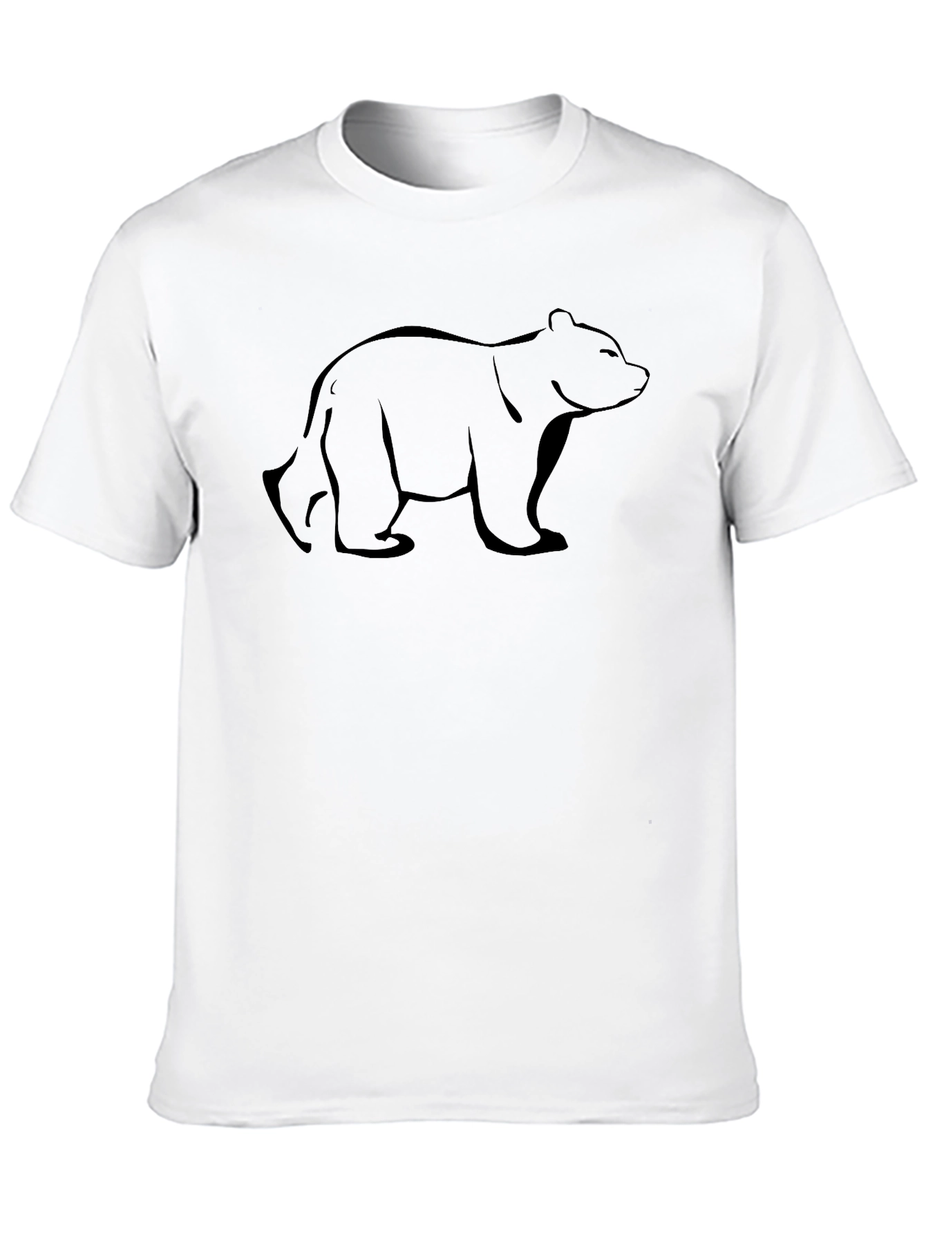 Mens Black Bear Graphic T-Shirt