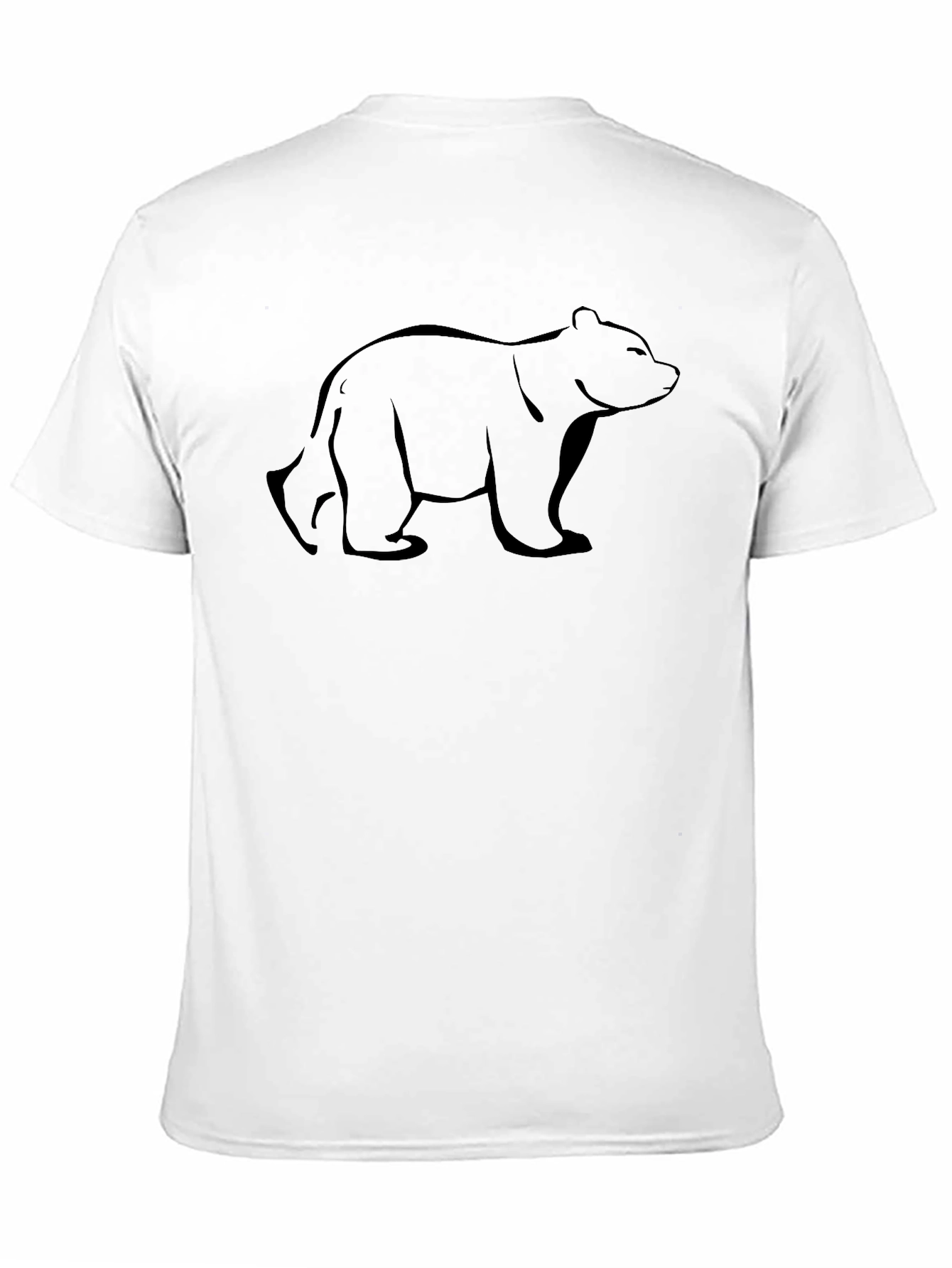 Mens Black Bear Graphic T-Shirt