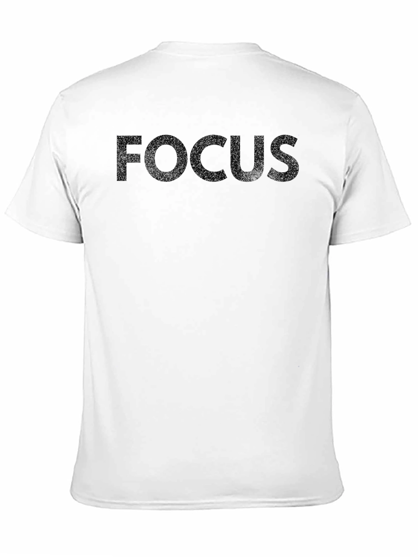 Focus Black T-Shirt - Mens Crew Neck Tee