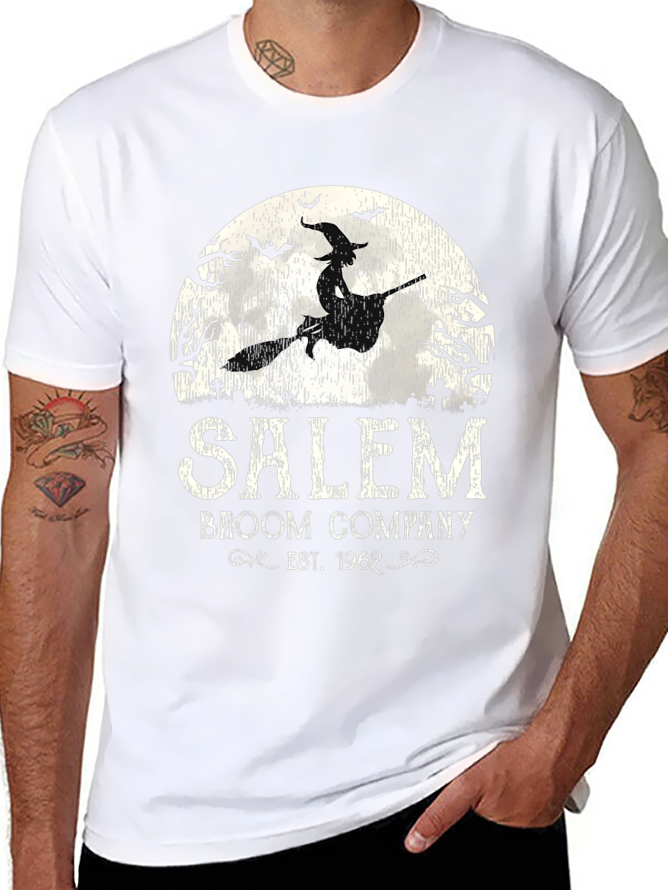 Salem Broom Co. T-Shirt - Halloween Witch Tee