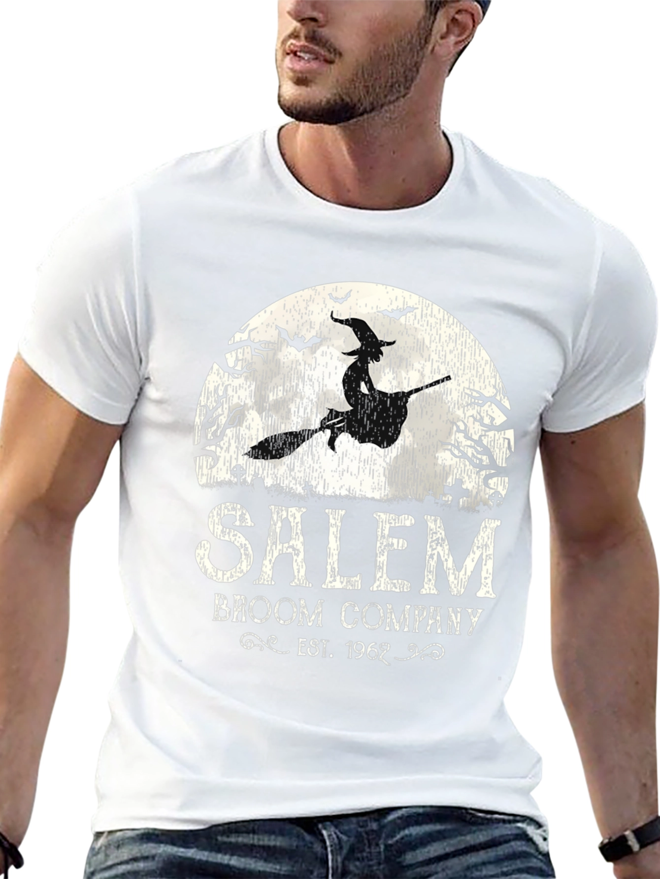 Salem Broom Co. T-Shirt - Halloween Witch Tee