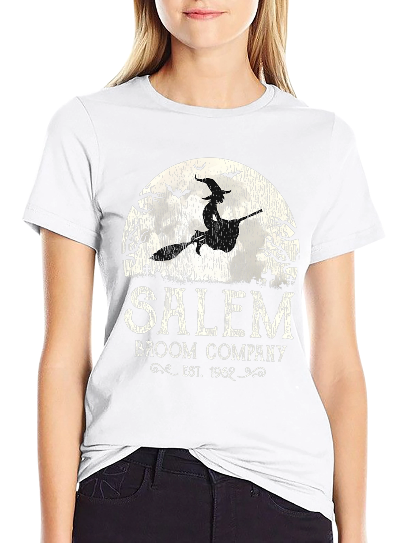 Salem Broom Co. T-Shirt - Halloween Witch Tee