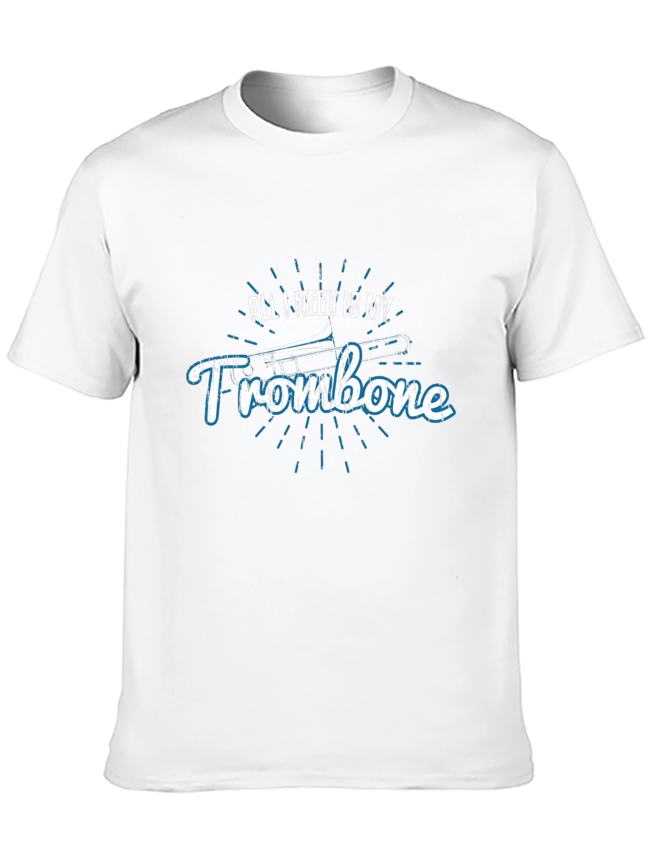 Trombone Player Black T-Shirt - Music Lover Tee