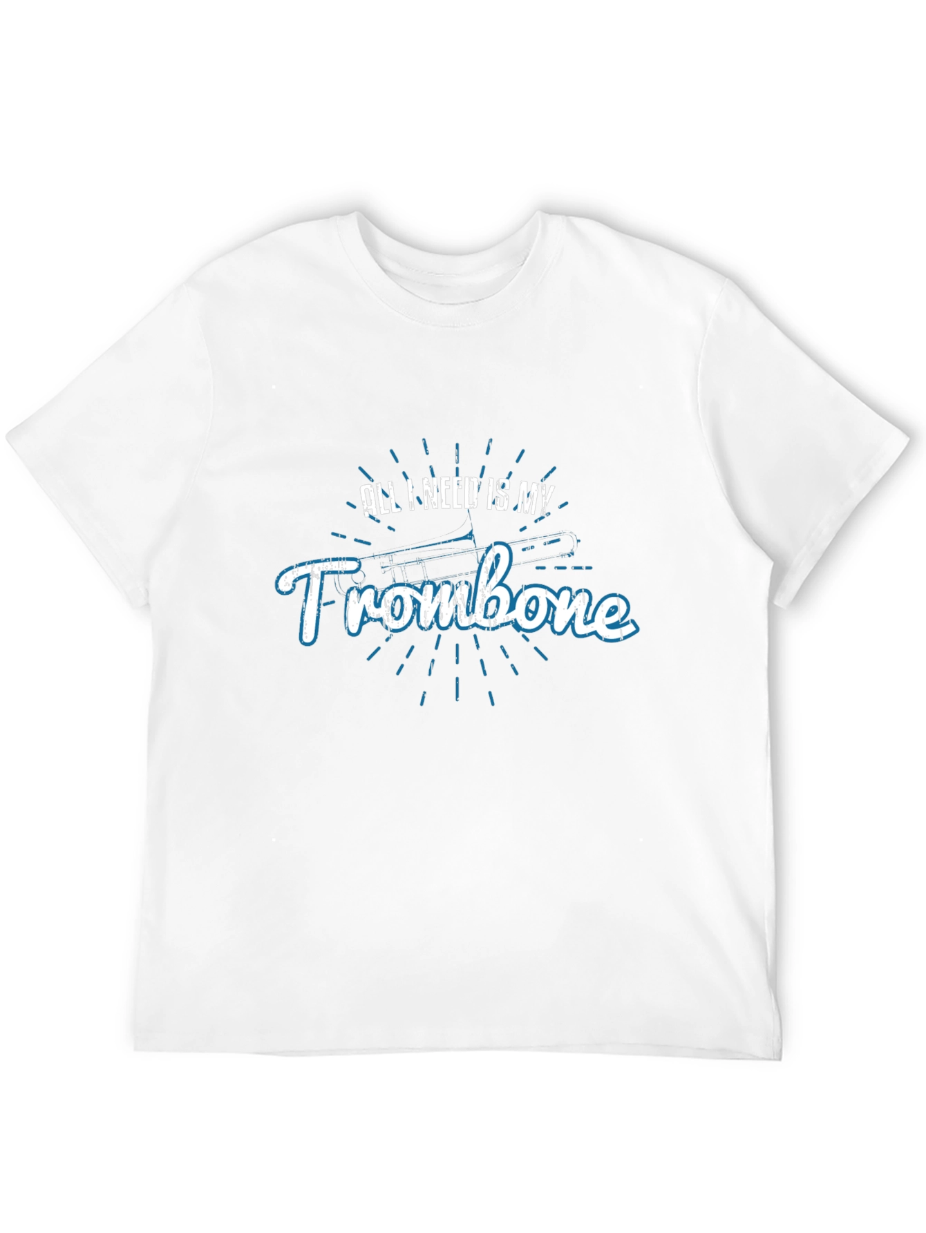 Trombone Player Black T-Shirt - Music Lover Tee