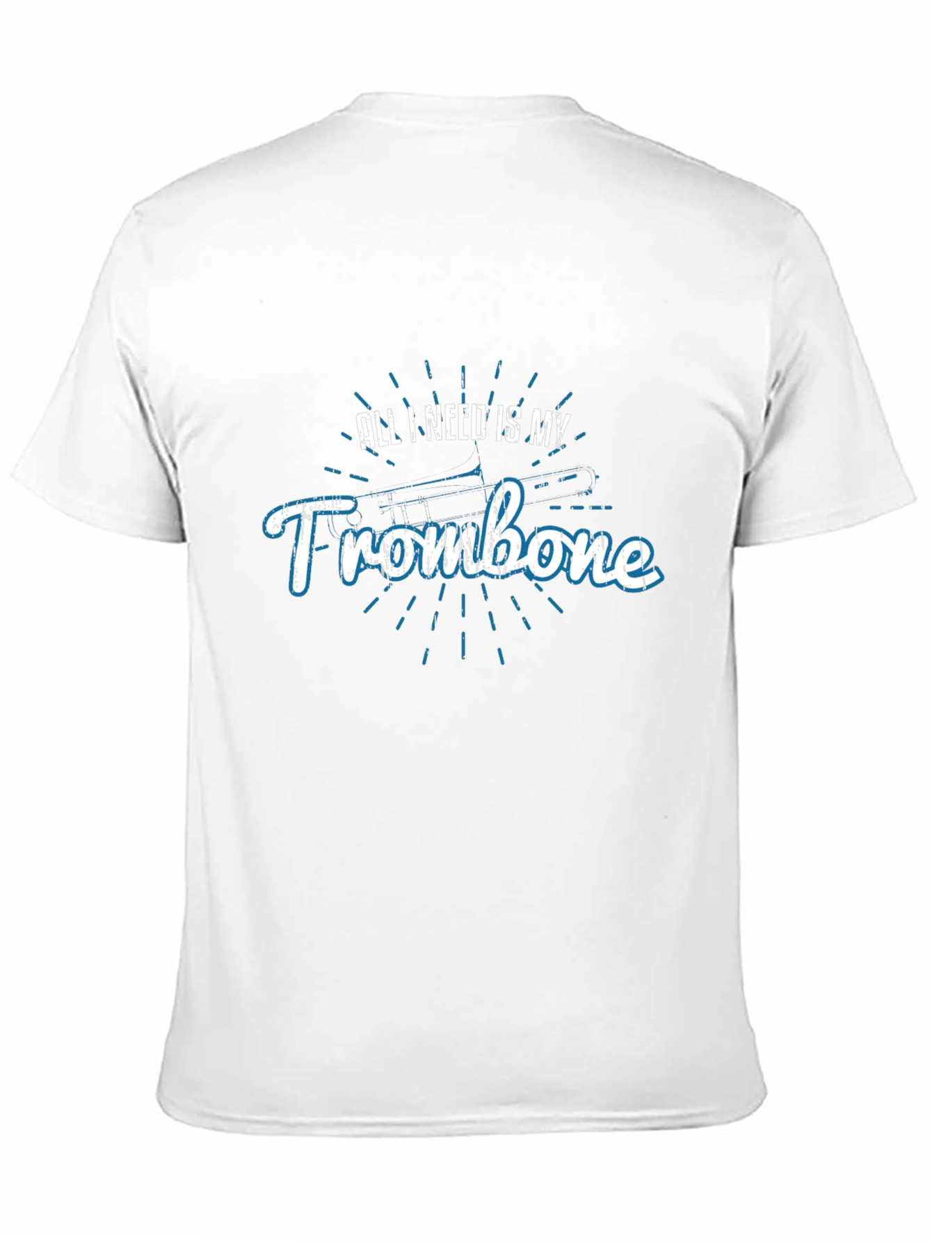 Trombone Player Black T-Shirt - Music Lover Tee