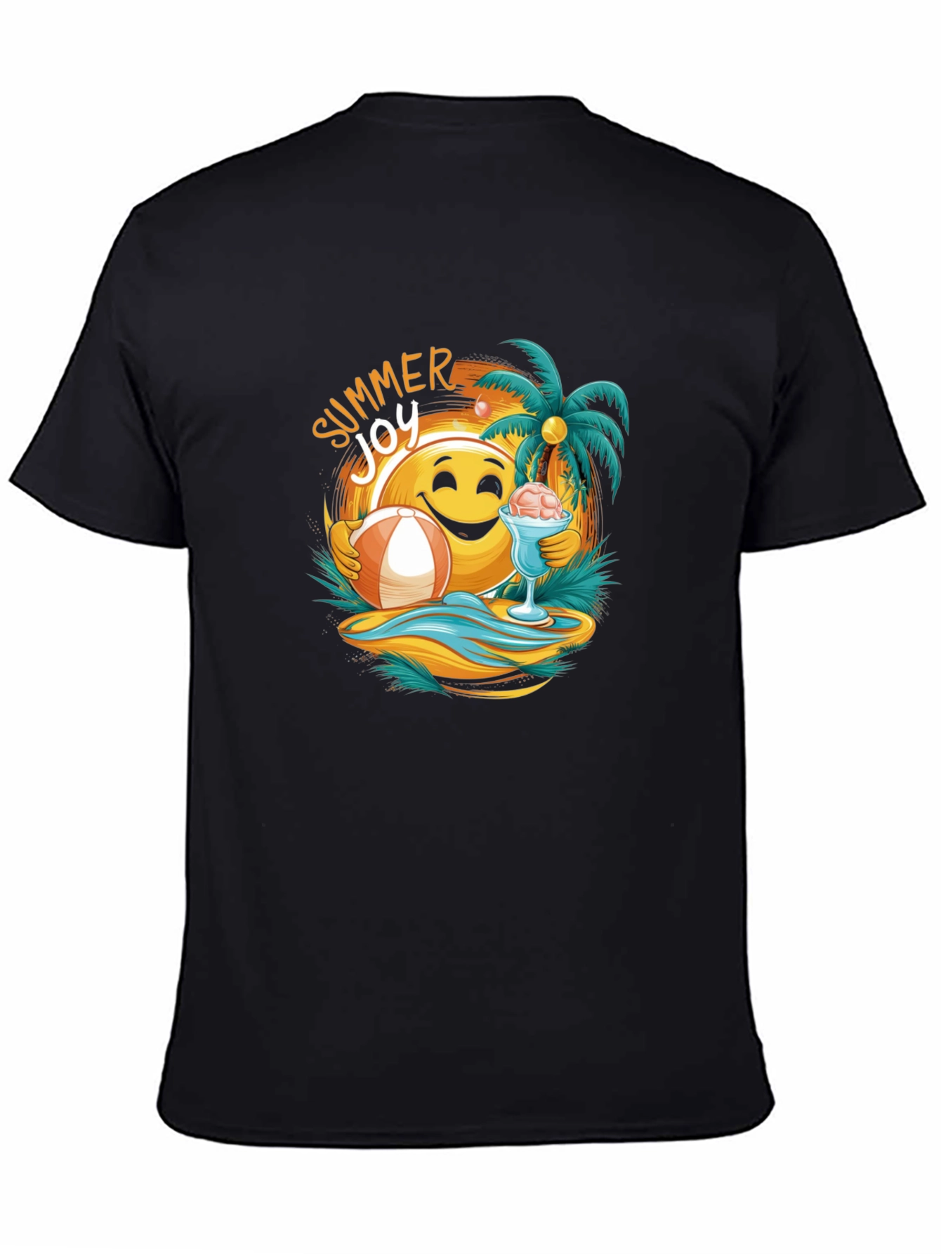 Summer Joy Graphic Tee - Beach Vibes T-Shirt