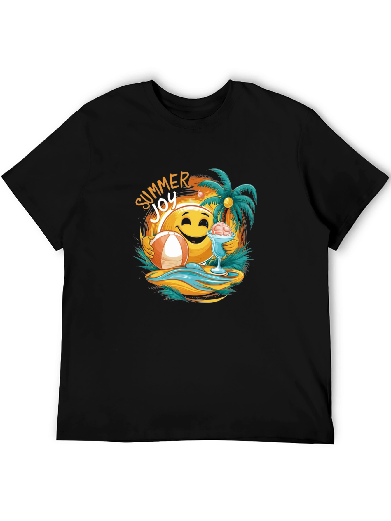 Summer Joy Graphic Tee - Beach Vibes T-Shirt
