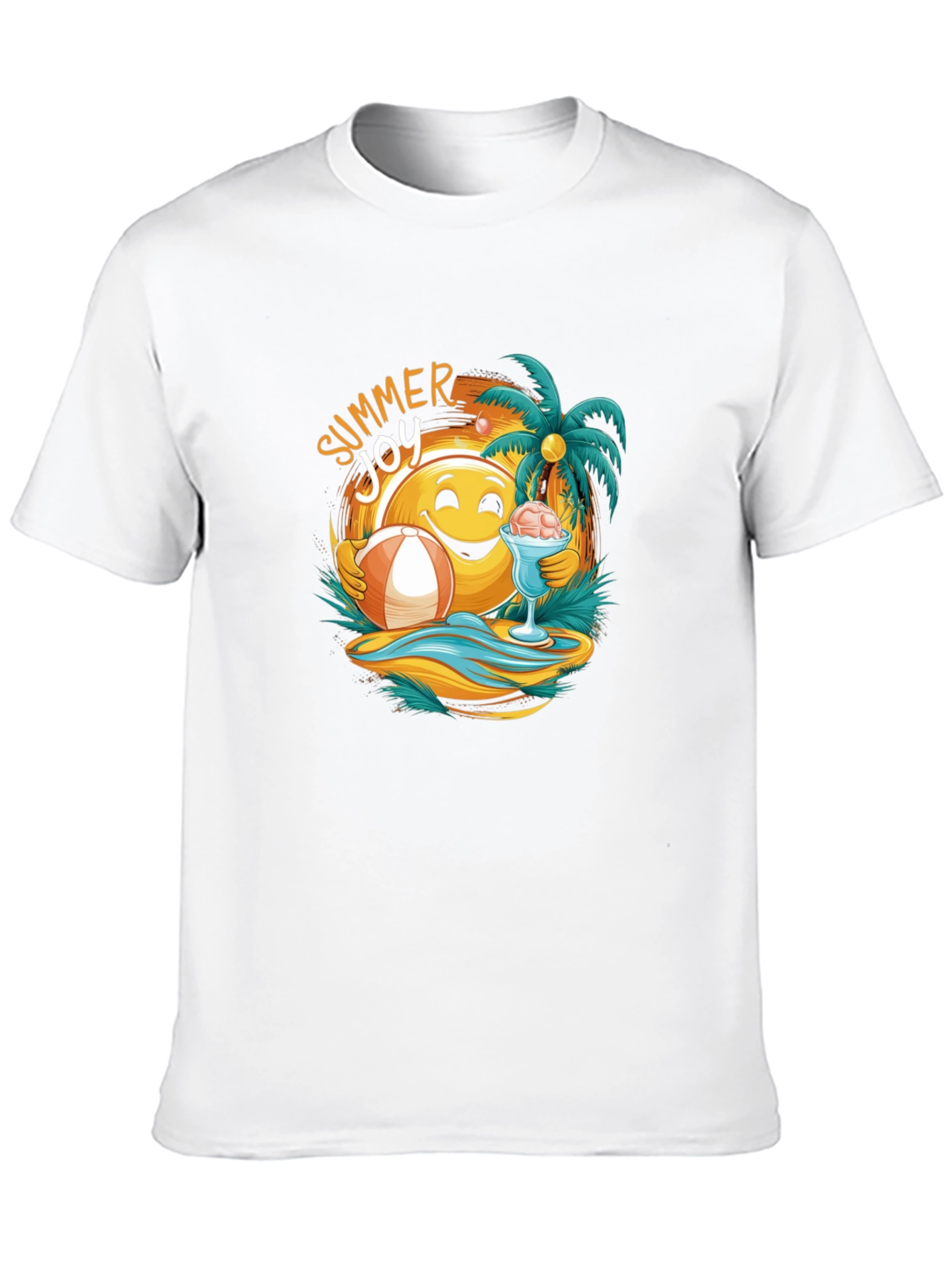 Summer Joy Graphic Tee - Beach Vibes T-Shirt