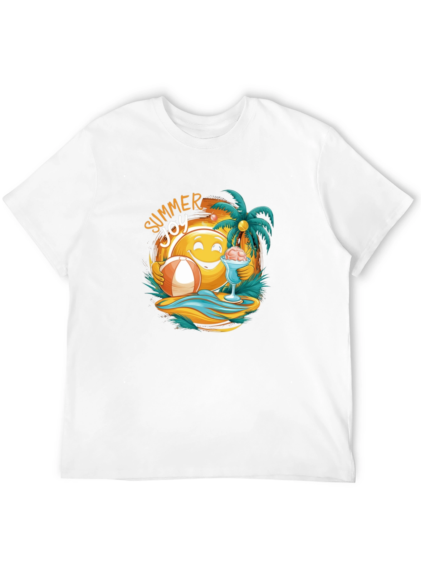 Summer Joy Graphic Tee - Beach Vibes T-Shirt