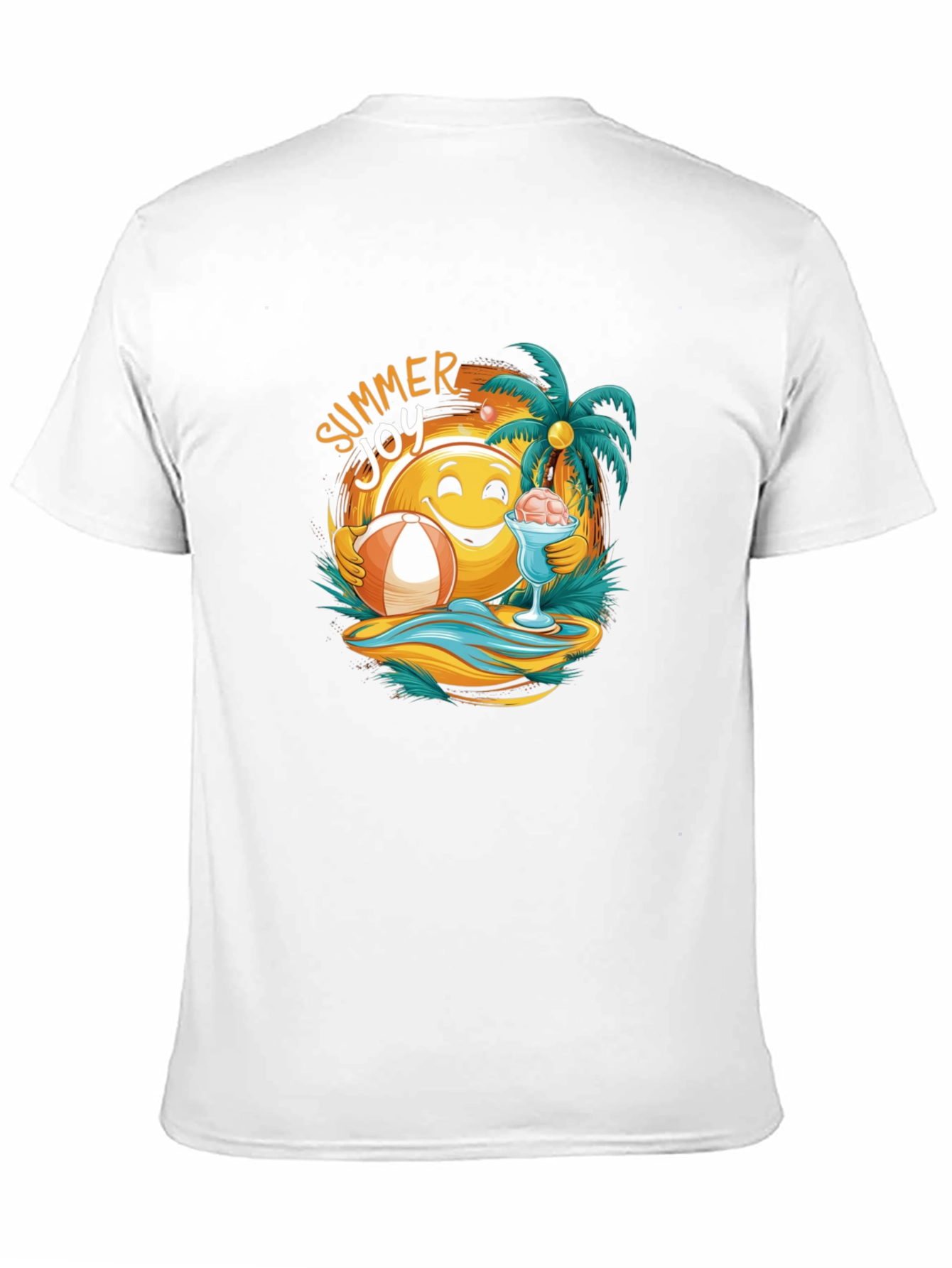 Summer Joy Graphic Tee - Beach Vibes T-Shirt