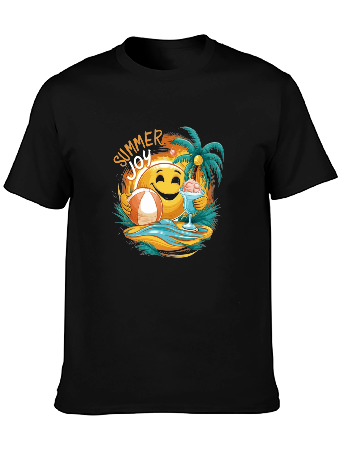 Summer Joy Graphic Tee - Beach Vibes T-Shirt