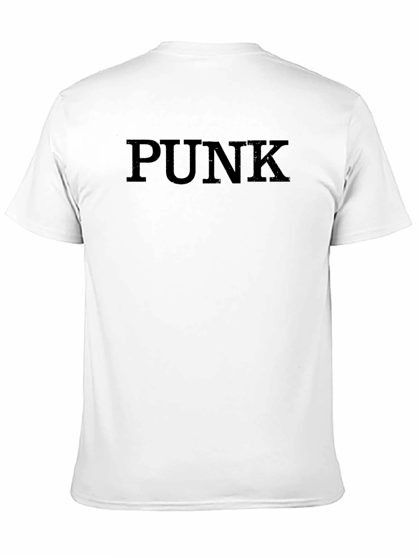 Mens Black Punk Graphic T-Shirt