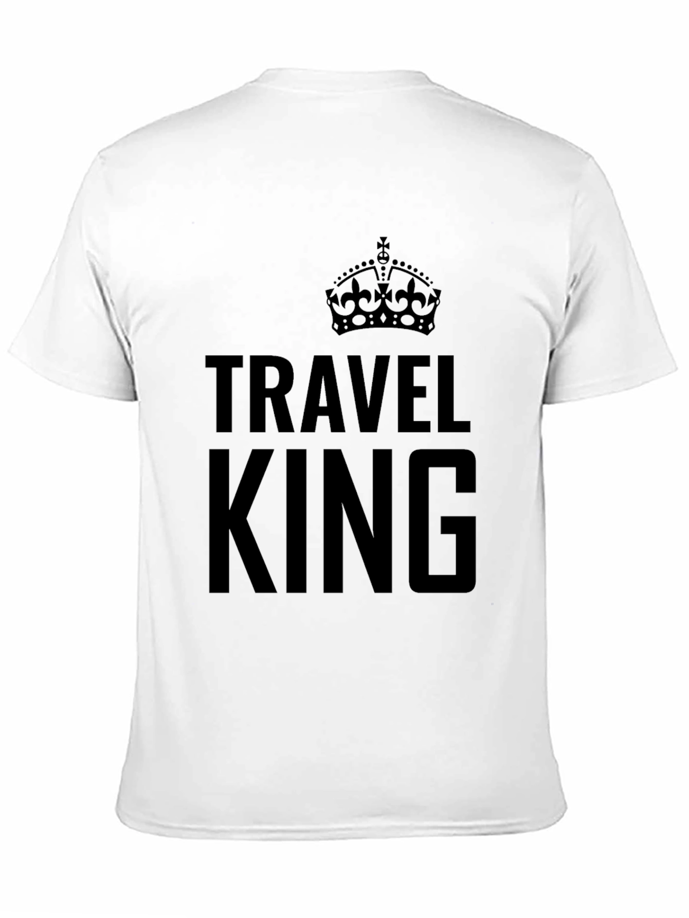 Travel King Black Graphic Tee