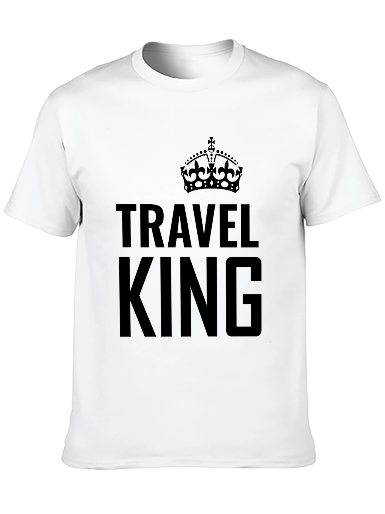Travel King Black Graphic Tee