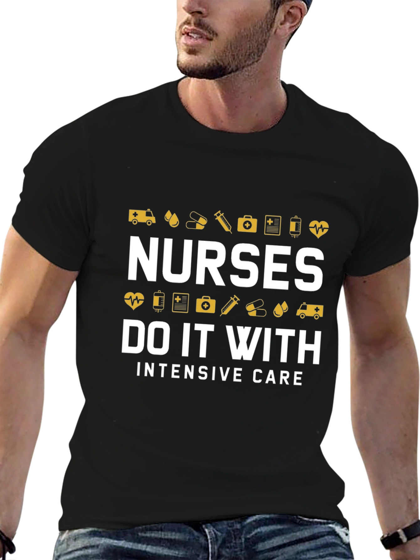 Nurses Intensive Care Graphic T-Shirt