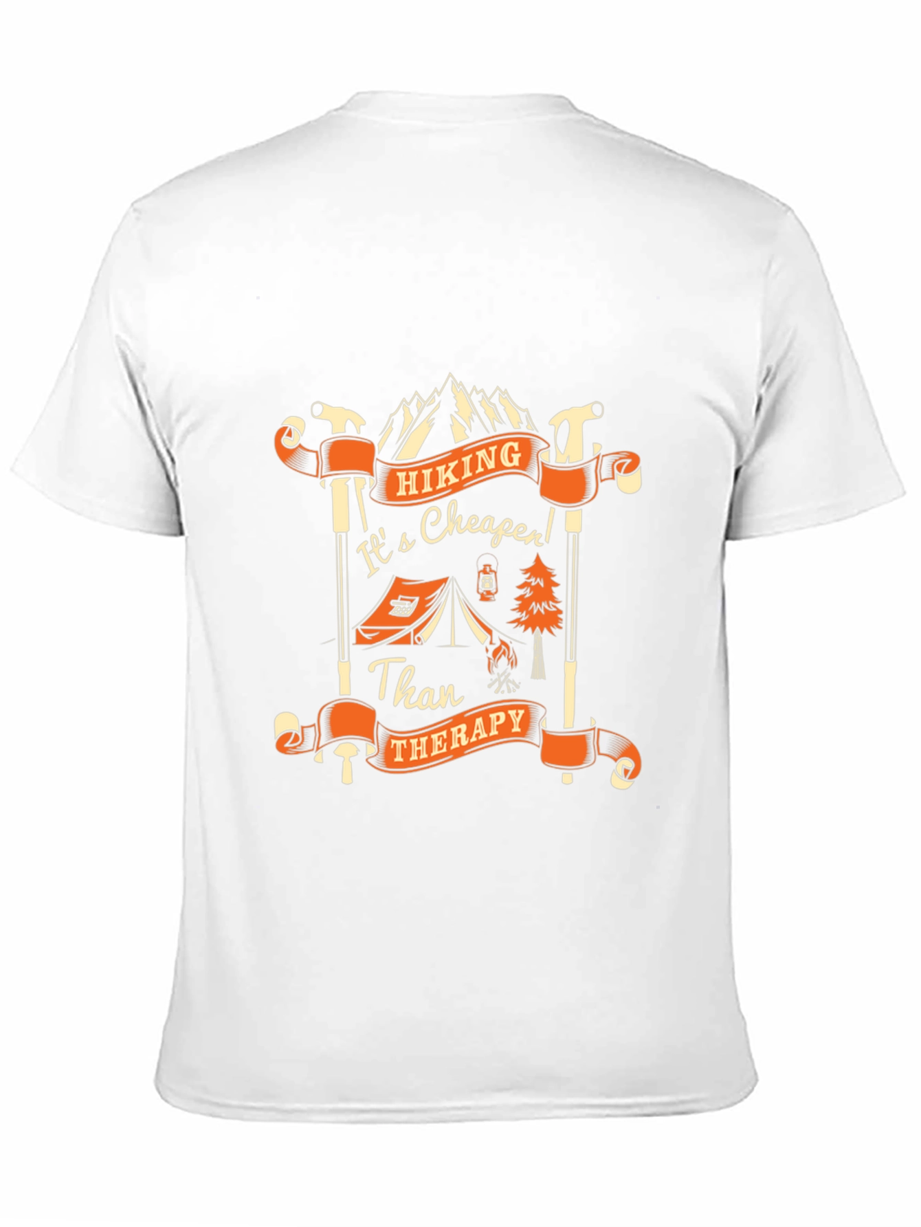 Hiking Cheaper Than Therapy Graphic T-Shirt