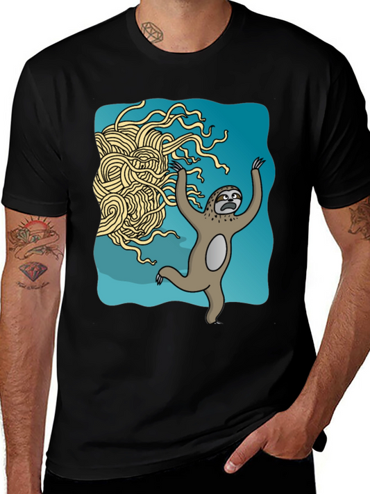Sloth vs. Flying Spaghetti Monster T-Shirt